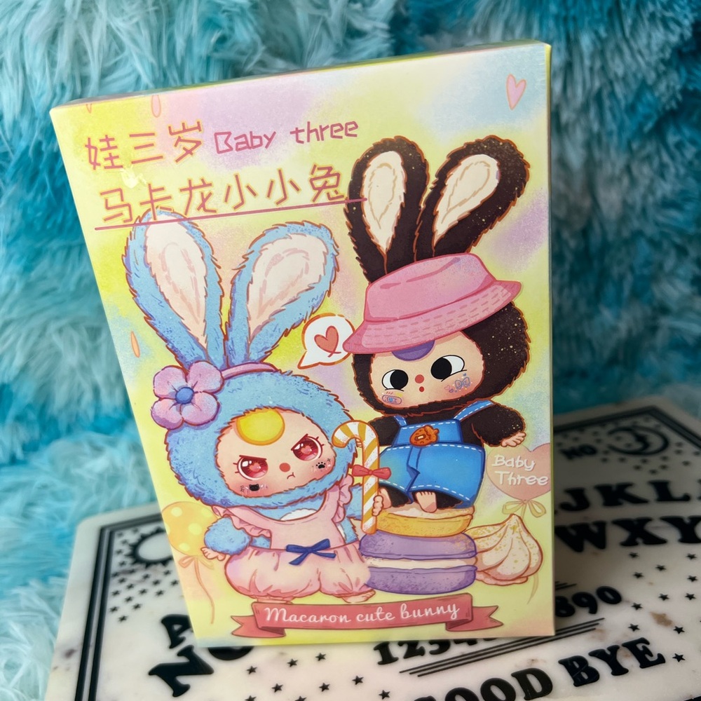 UNOPENED BABY THREE MACARON CUTE BUNNY BLIND BOX CUTE PLANETA